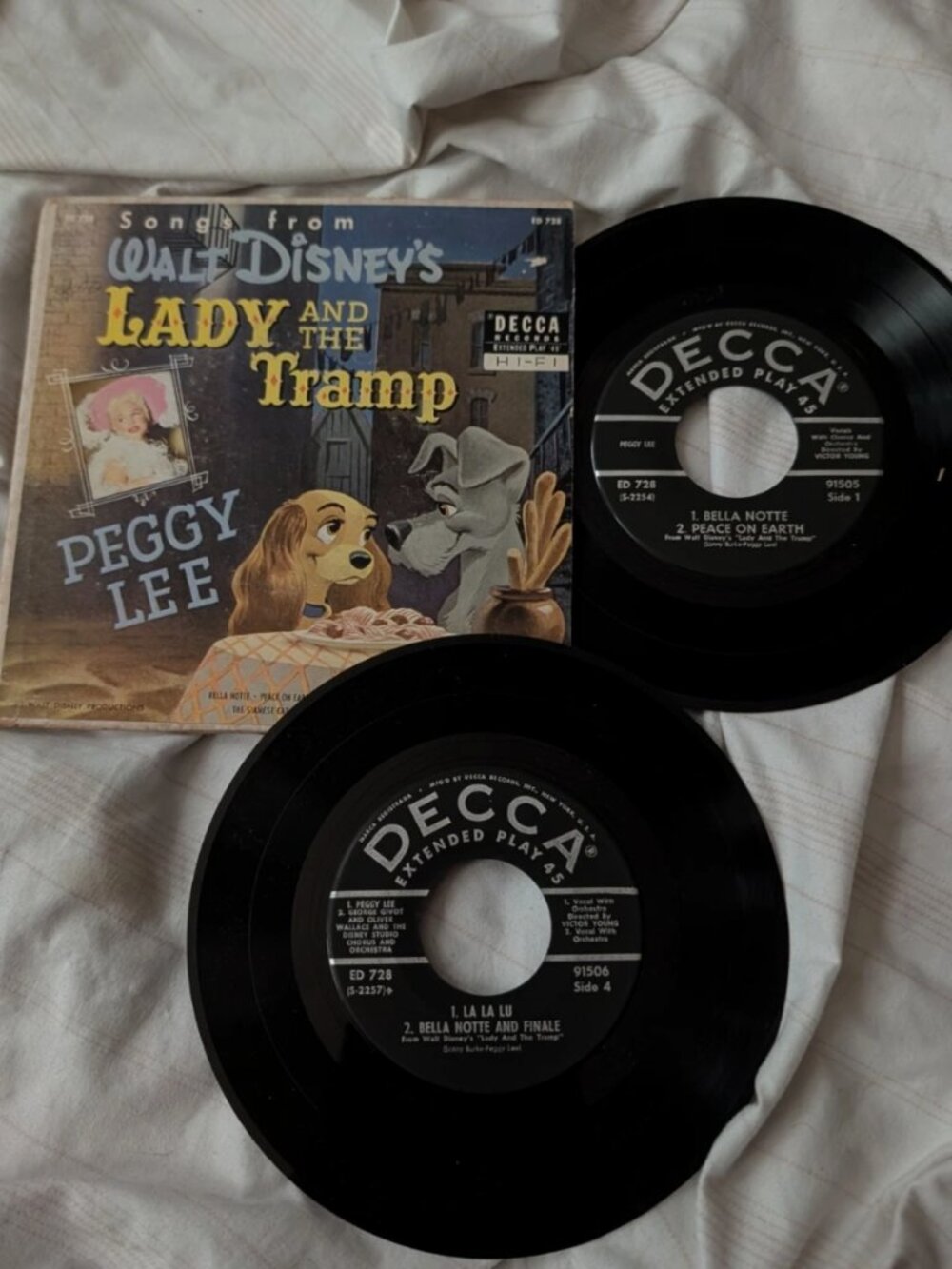 Peggy Lee Songs From Walt Disney's Lady And The Tramp Vinyl 1963 LP Record